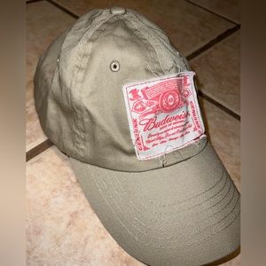 Cream Budweiser baseball cap